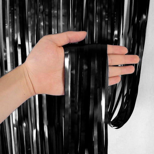 LD Foil Curtain 3 x 6ft, Black
