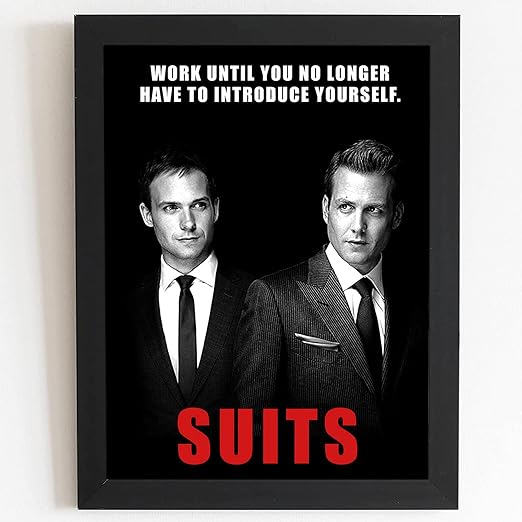 Craftolive Suits Harvey Specter Mike Ross Wall Frame - PSTRN88