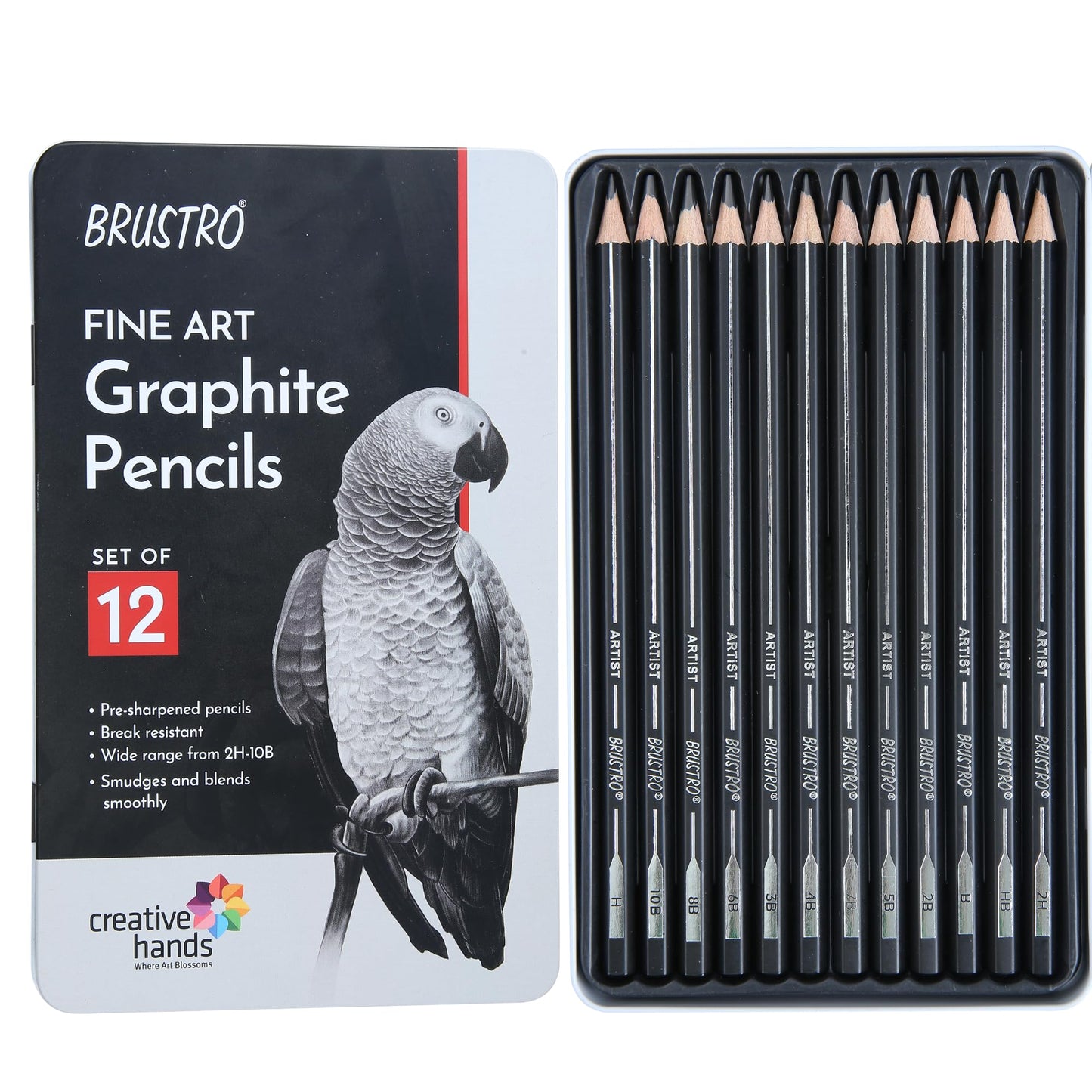 Brustro Fine Art Graphite Pencils 12 Shades