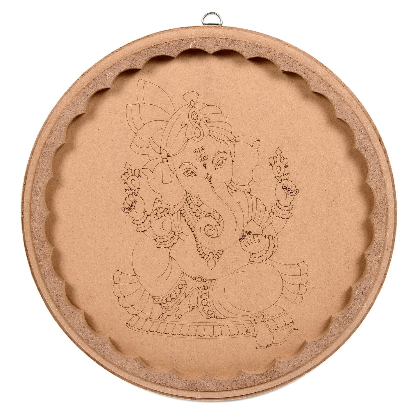 Little Birdie Pre-marked MDF, Ganesha, Round 10 inches #LBMD53607