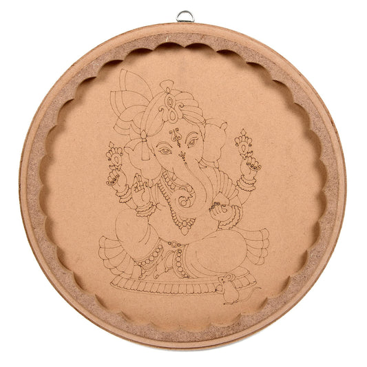 Little Birdie Pre-marked MDF, Ganesha, Round 10 inches #LBMD53607