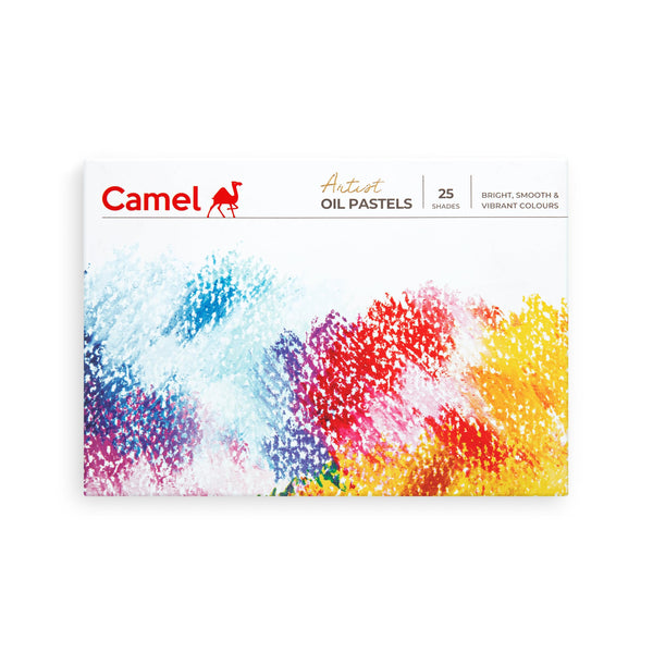 Camel Artist Oil Pastels box with 25 assorted shades