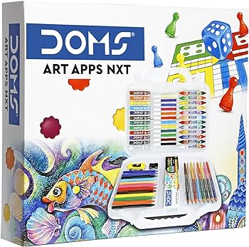 Doms Art Apps Nxt Kit plastic carry case with 9 items