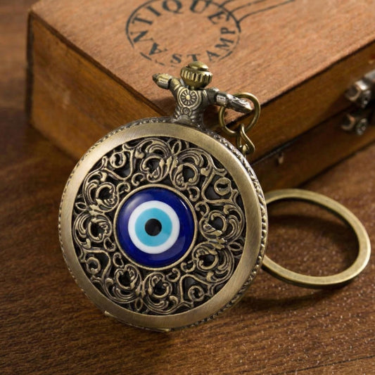 Pocket Watch Vintage Evil Eye
