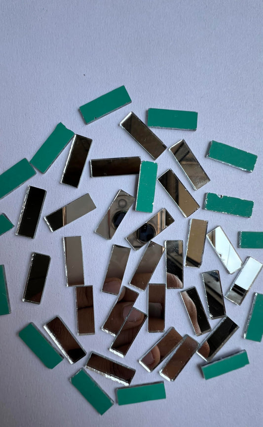 Mirror Cutouts Rectangle 6x18mm 40g