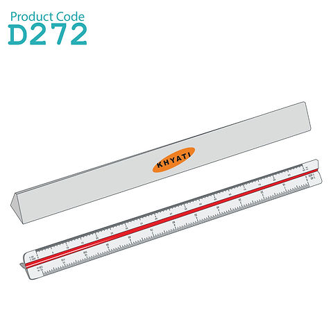 Khyati Triangle Ruler Scale