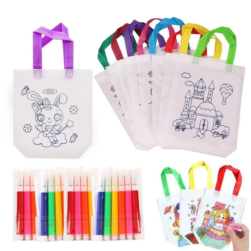Kids Colouring Bag Set