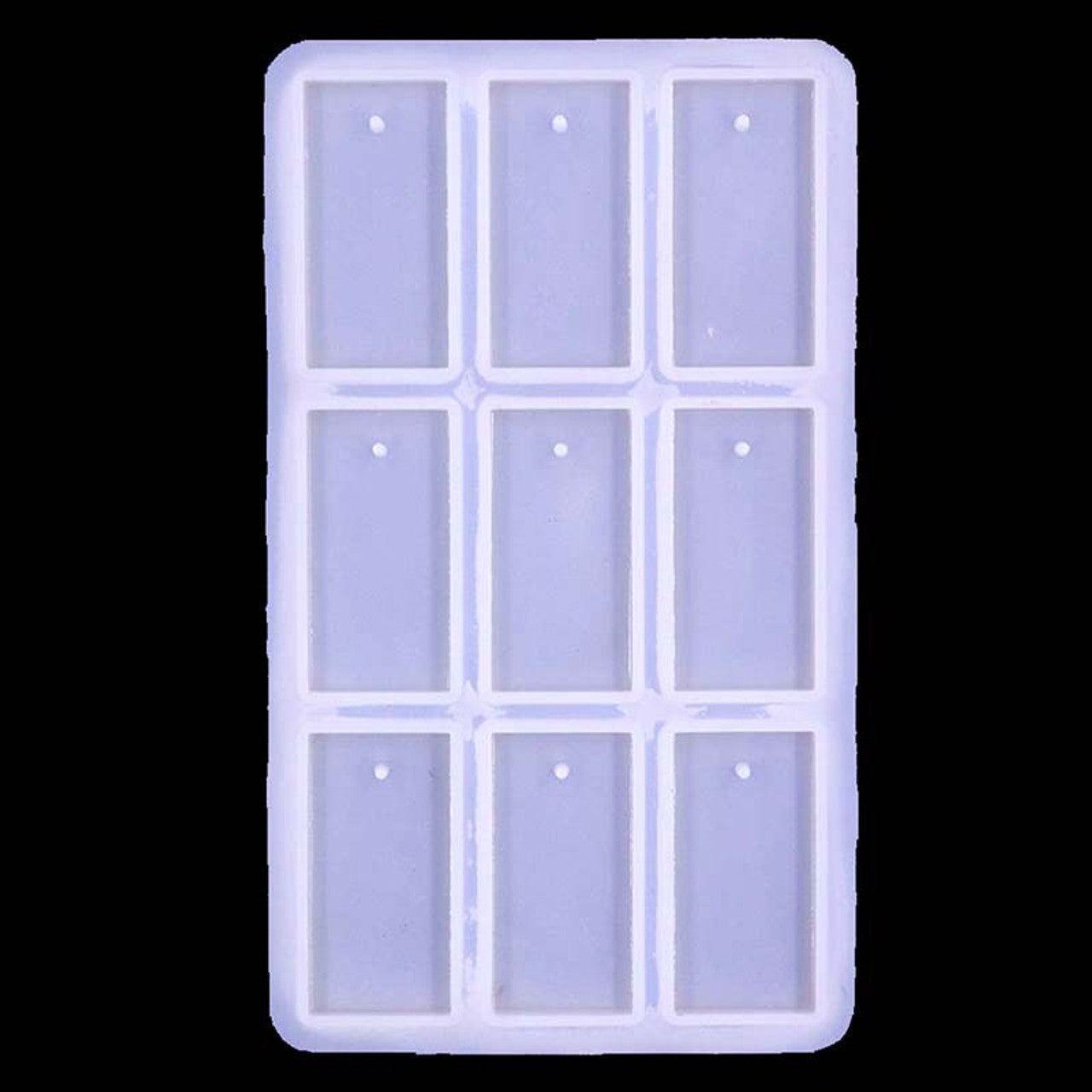 Silicone Mould Keychain Rectangle 9C 4.5x7.5 inches #RM110