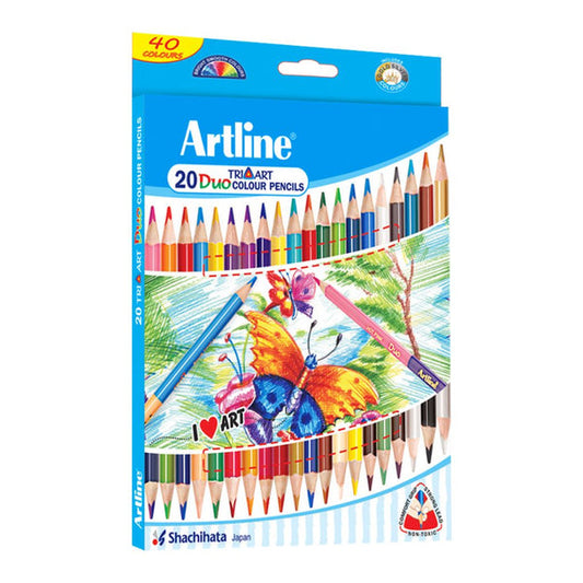 Artline Love-Art Duo Colour Pencils, 174mm, 20 Shades