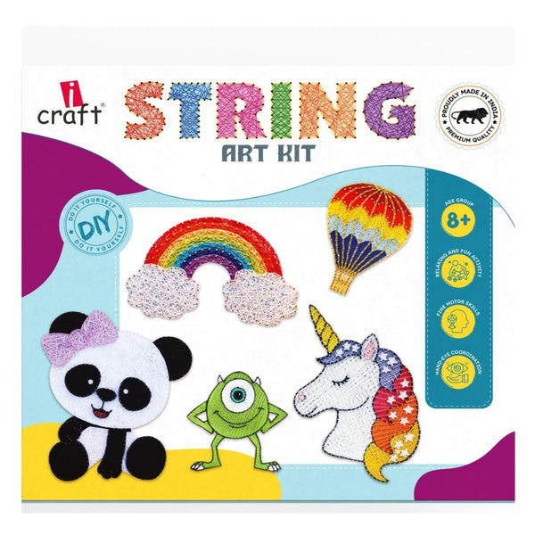 iCraft string art DIY kit with hammer nails and thread