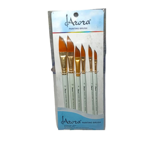 Arora Eco Filbert Brushes Set, 6pc