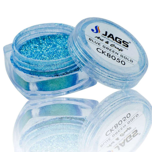 Jags Rainbow Chameleon Powder 2g, Blue Green Gold