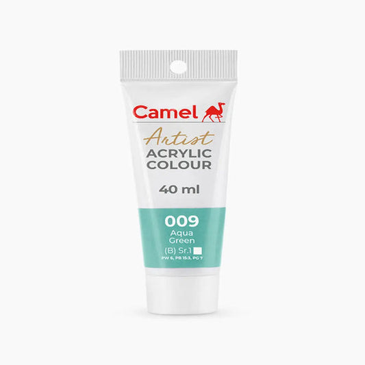 Camel Artist Acrylic Colour Tube Loose (B) Series 1, 40ml, Aqua Green-009