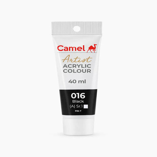 Camel Artist Acrylic Colour Loose (A) Series 1, 40ml, Black-016