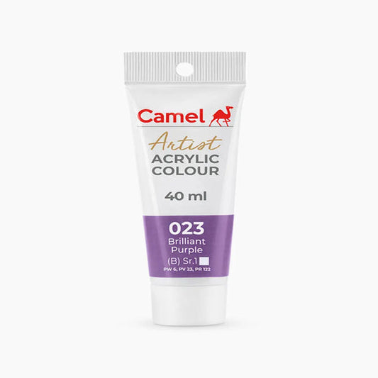 Camel Artist Acrylic Colour Tube Loose (B) Series 1, 40ml, Brilliant Purple-023