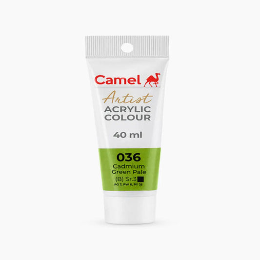 Camel Artist Acrylic Colour Tube Loose (B) Series 3, 40ml, Cadium Green Pale-036