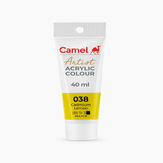 Camel Artist Acrylic Colour Tube Loose (B) Series 3, 40ml, Cadium Lemon-038