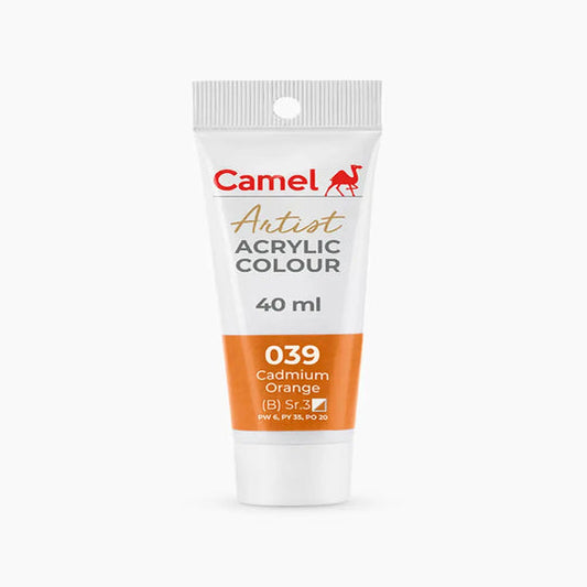 Camel Artist Acrylic Colour Tube Loose (B) Series 3, 40ml, Cadium Orange-039