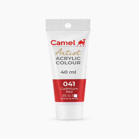 Camel Artist Acrylic Colour Tube Loose (B) Series 3, 40ml, Cadium Red-041