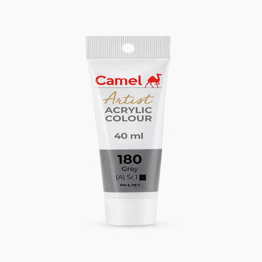 Camel Artist Acrylic Colour Tube Loose (A) Series 1, 40ml, Grey-180