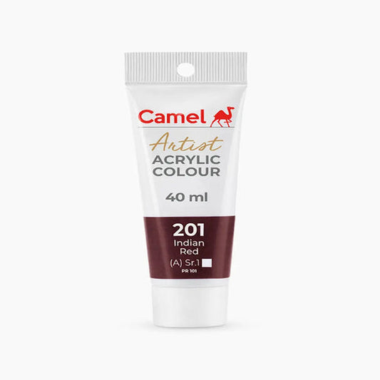 Camel Artist Acrylic Colour Tube Loose (A) Series 1, 40ml, Indian Red-201