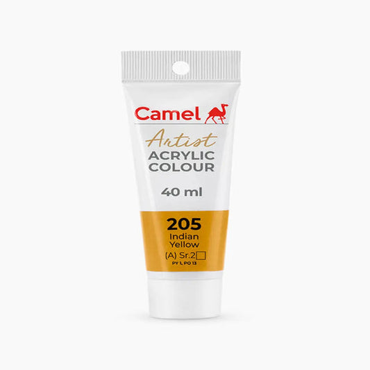 Camel Artist Acrylic Colour Tube Loose (A) Series 2, 40ml, Indian Yellow-205