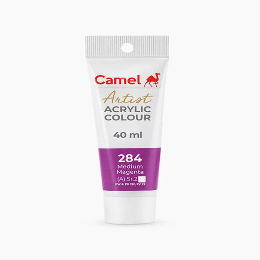 Camel Artist Acrylic Colour Tube Loose (A) Series 2, 40ml, Medium Magenta-284