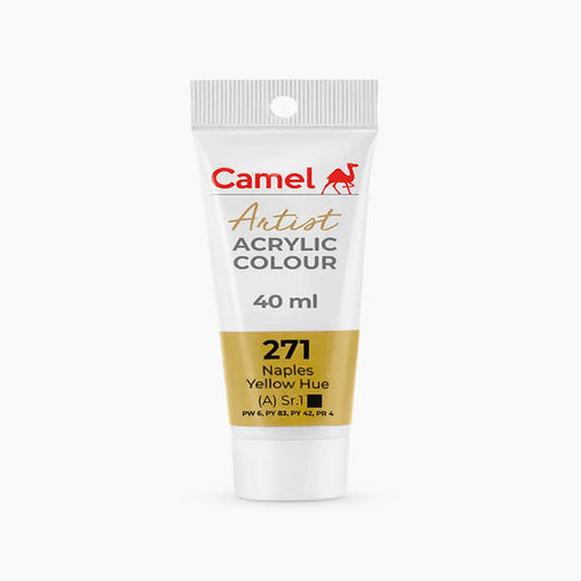 Camel Artist Acrylic Colour Tube Loose (A) Series 1, 40ml, Naples Yellow Hue-271