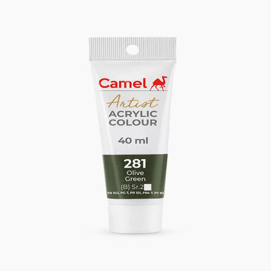 Camel Artist Acrylic Colour Tube Loose (B) Series 2, 40ml, Olive Green-281