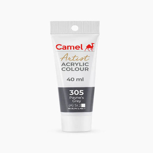 Camel Artist Acrylic Colour Tube Loose (A) Series 2, 40ml, Payne's Grey-305