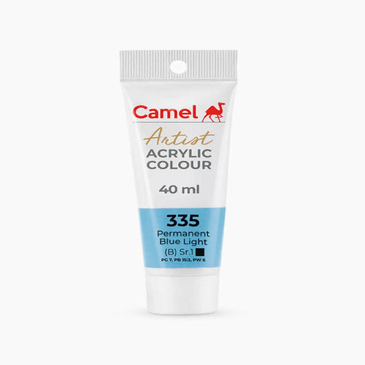 Camel Artist Acrylic Colour Tube Loose (B) Series 1, 40ml, Permanent Blue Light-335