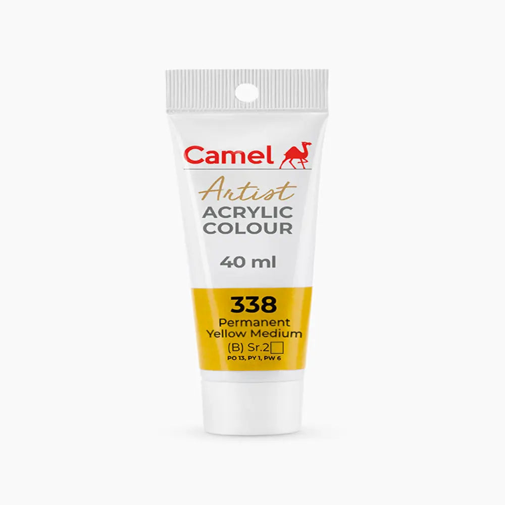 Camel Artist Acrylic Colour Tube Loose (B) Series 2, 40ml, Permanent Yellow Deep-337