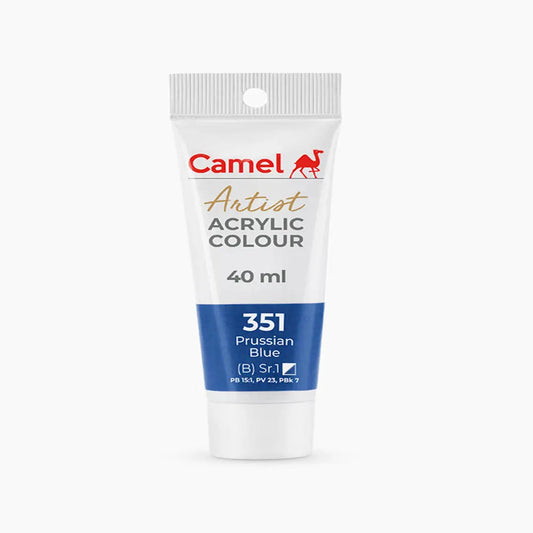 Camel Artist Acrylic Colour Tube Loose (B) Series 1, 40ml, Prussian Blue-351