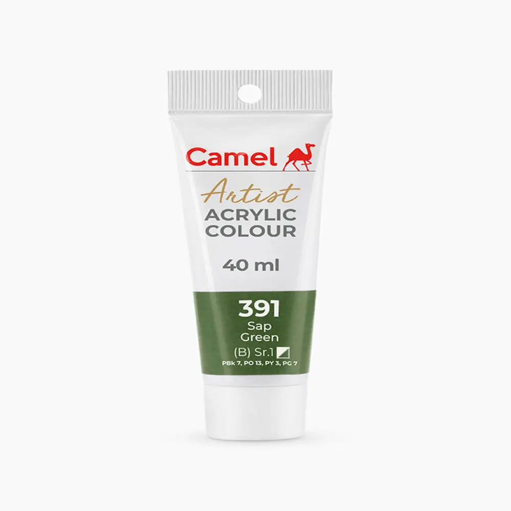 Camel Artist Acrylic Colour Tube Loose (B) Series 1, 40ml, Sap Green-391