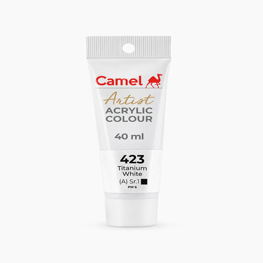 Camel Artist Oil Colour Tube (A) Series 1, 40ml, Titanium White-423