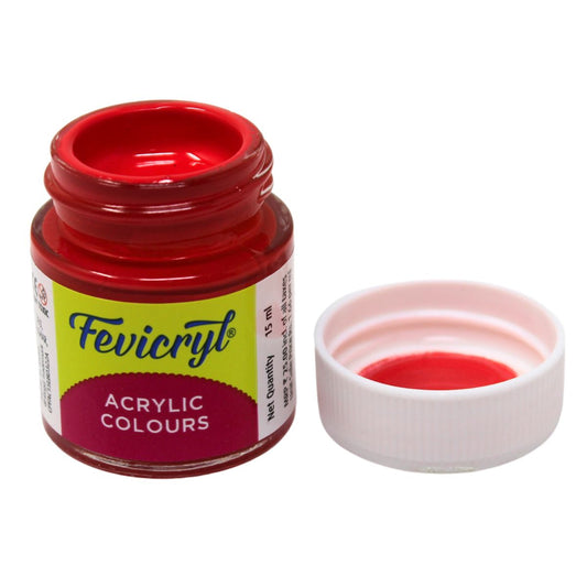 Fevicryl Acrylic Colour Loose, 15ml, Coral Red-66