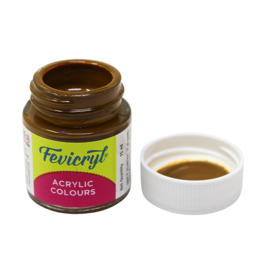 Pidilite Fevicryl Acrylic Colour 15ml, Dark Brown-05