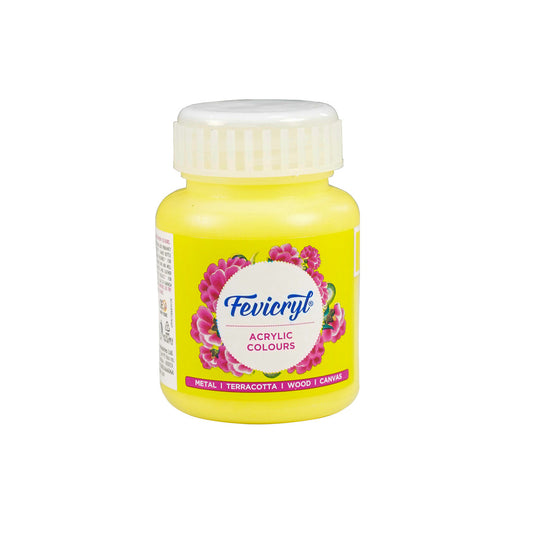 Pidilite Fevicryl Acrylic Colour 100ml, Lemon Yellow-11