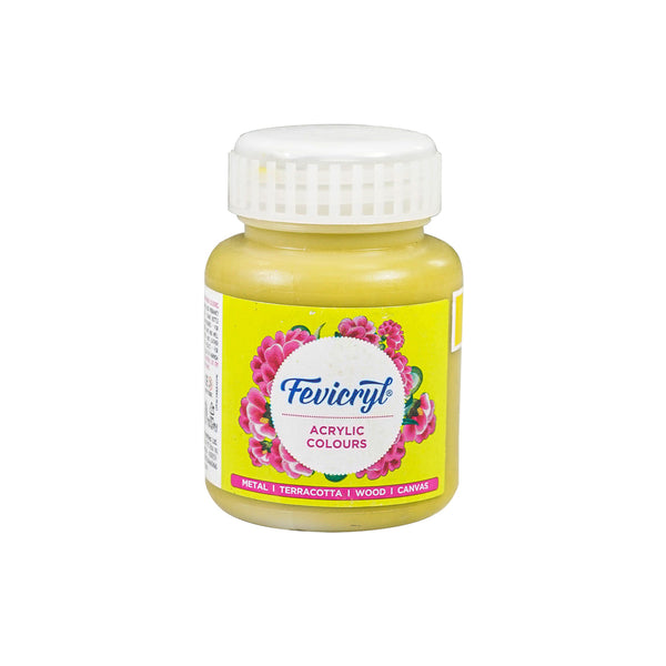Pidilite Fevicryl Acrylic Colour 100ml bottle, Chrome Yellow shade