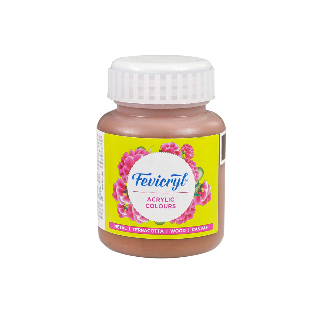 Pidilite Fevicryl Acrylic Colour Loose, 100ml, Burnt Sienna-01