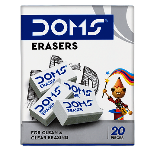 Doms erasers pack of 20 pieces