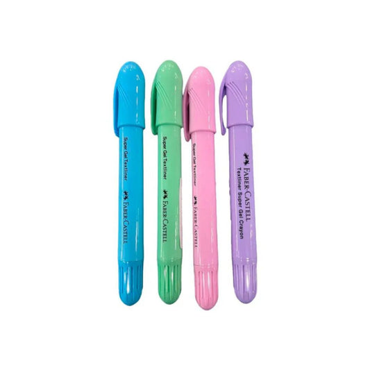 Faber-Castell Textliner Super Gel Crayons 4 Shades