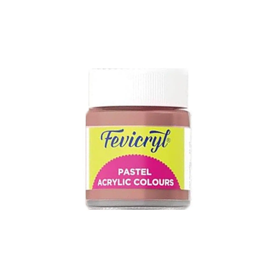 Bottle of Fevicryl Acrylic Colour 15ml, Pastel Cappucino Brown-457