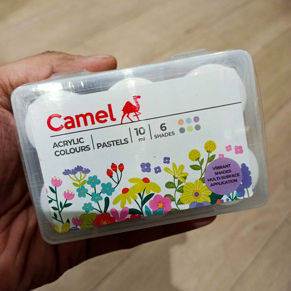 Camel Pastel acrylic colour tubes set of 6