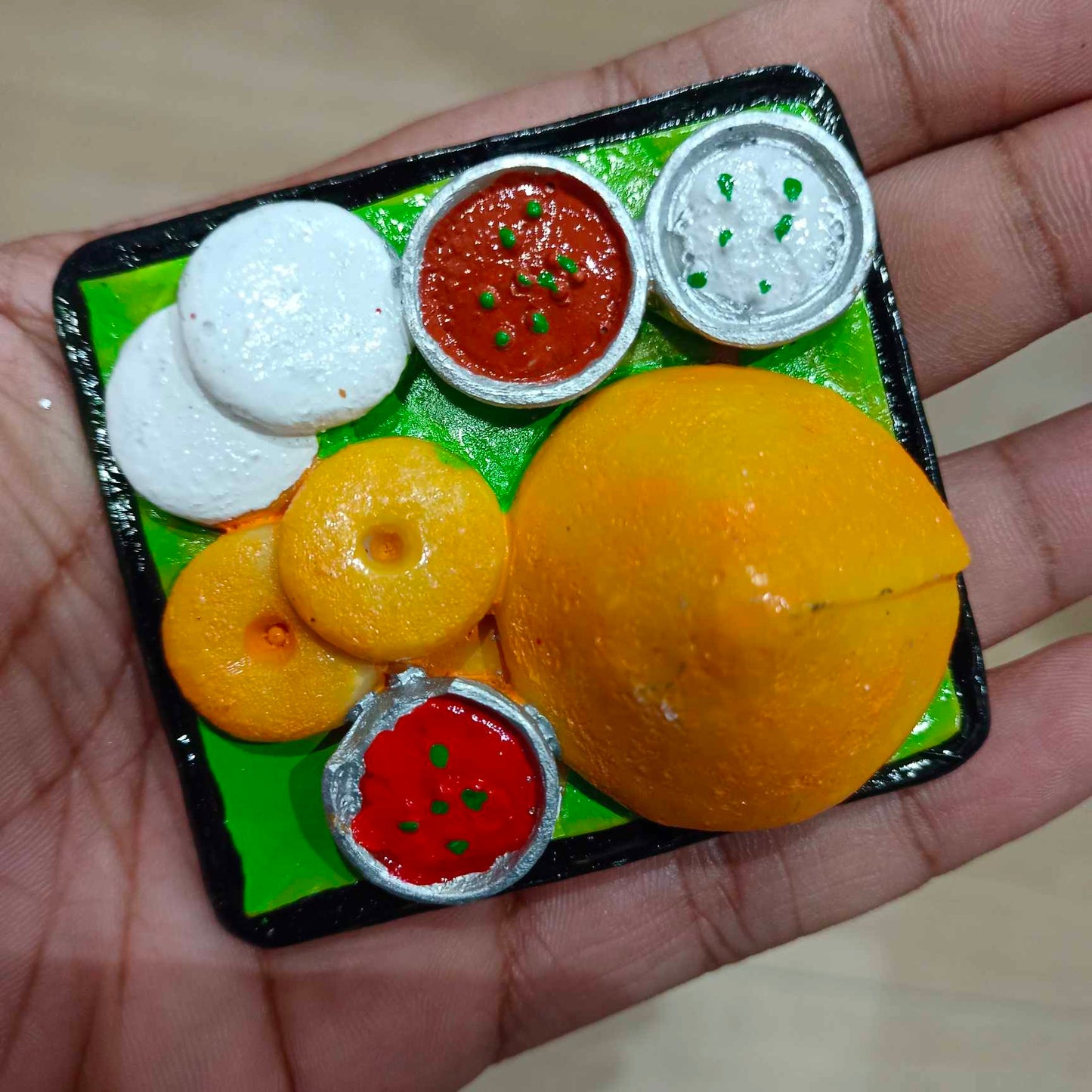 Fridge Magnet, 2.25x2.5 inches, Dosa Sambhar Vada