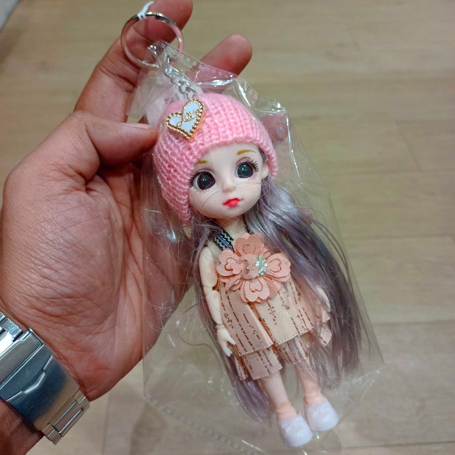 Keychain Doll Cap 6.5 inches #KC304