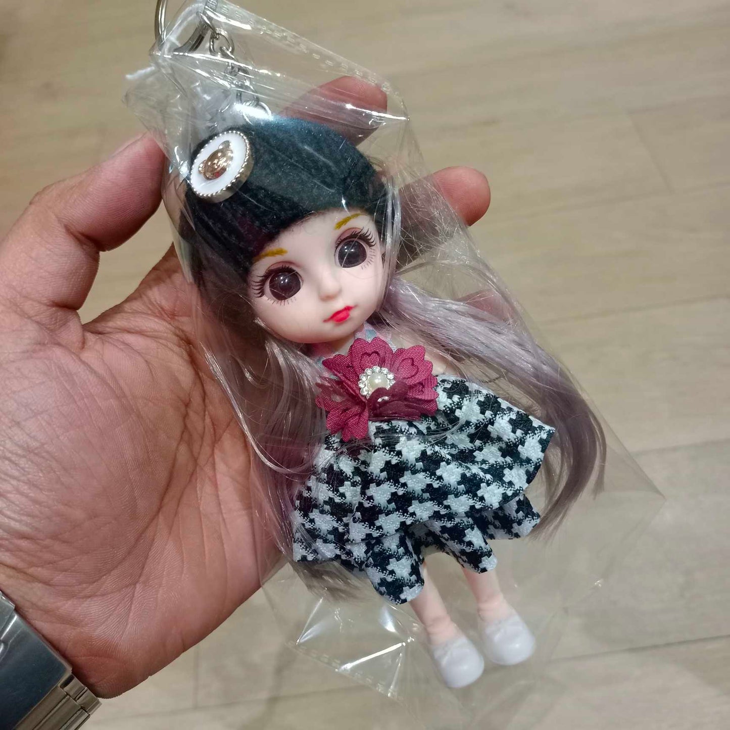 Keychain Doll Cap 6.5 inches #KC304