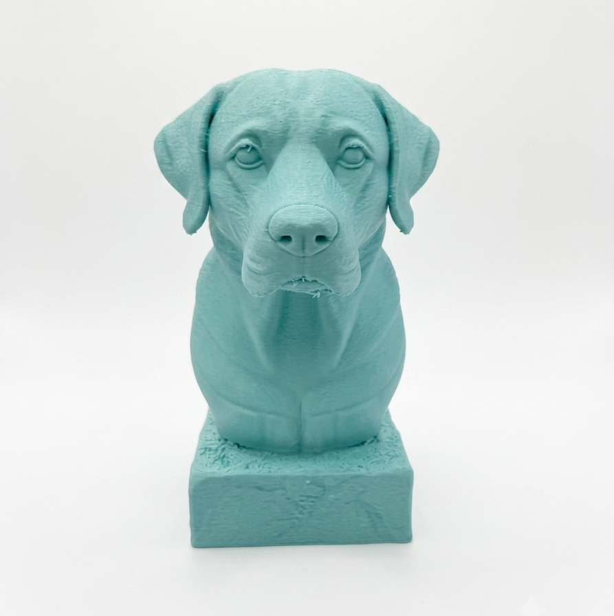 Dog Labrador Miniature Toy Statue, Mint Green