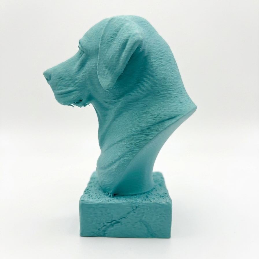 Dog Labrador Miniature Toy Statue, Mint Green