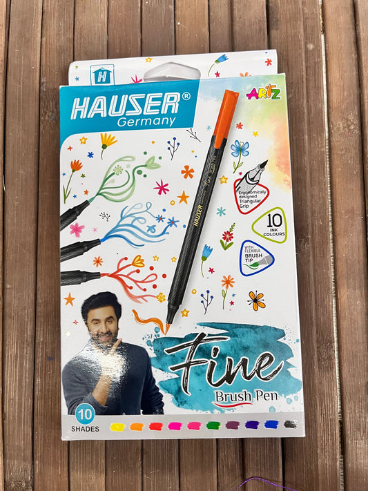Hauser Fine Brush Pens, 10 Shades